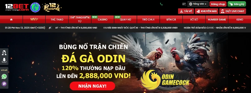 Trang chủ nhà cái 12BET